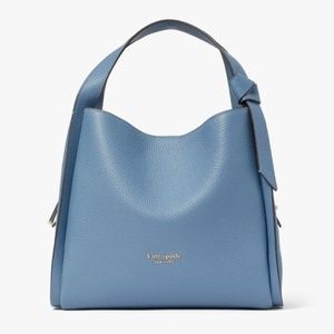 KATE SPADE Knott Pebbled Leather & Suede Medium Crossbody Tote NEW w/TAGS